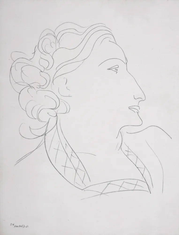 Non Tecnico Matisse (After) - Portrait de femme, 1943
