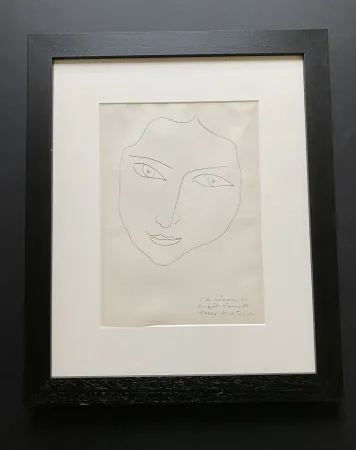 Litografia Matisse - Facing Woman 