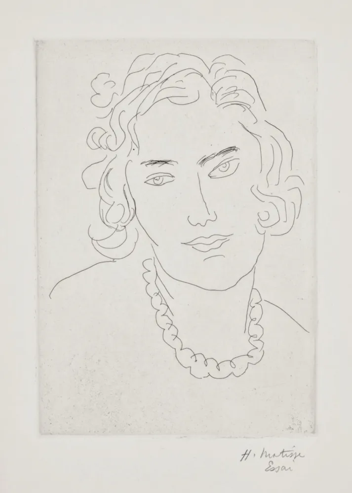 Incisione Matisse - Le Grand Collier 