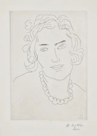 Incisione Matisse - Le Grand Collier 