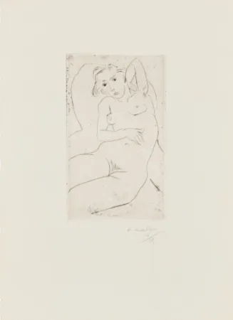 Punta Secca Matisse - Nu assis-les yeux noris