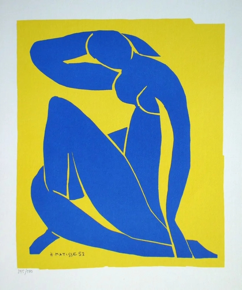 Serigrafia Matisse - Nu bleu II., 1952