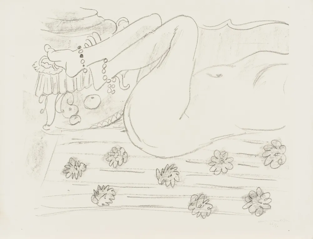 Litografia Matisse - Nu. Étude d’un mouvement de jambes