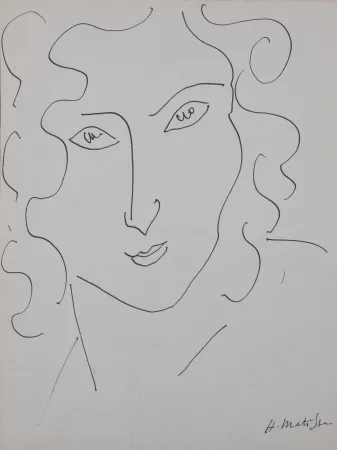Litografia Matisse - Portrait de femme, 1947