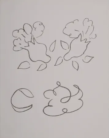 Litografia Matisse - Sketch for la religieuse portugaise, 1972