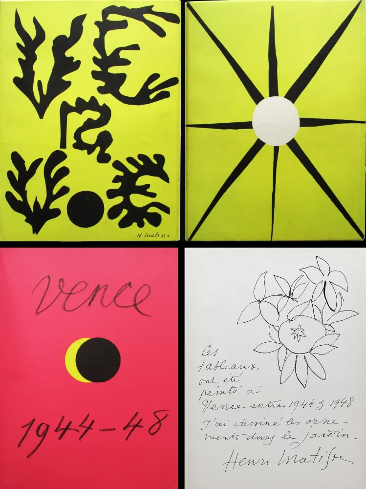 Libro Illustrato Matisse - Verve n° 21-22. VENCE 1944-48. Couverture originale d'après les papiers découpés