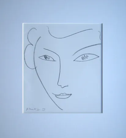 Litografia Matisse - Visage