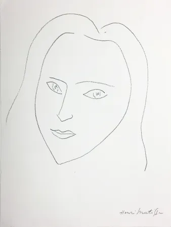 Litografia Matisse - VISAGE (1943)