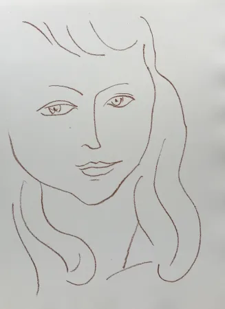 Litografia Matisse - Visages II