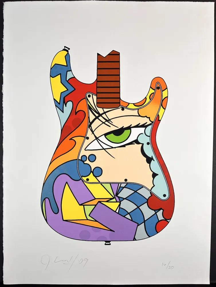 Litografia Matos - Face Guitar