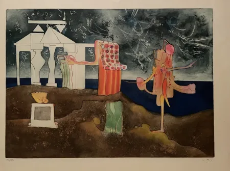 Acquaforte E Acquatinta Matta - 12 PM from L 'Arc obscur des heures