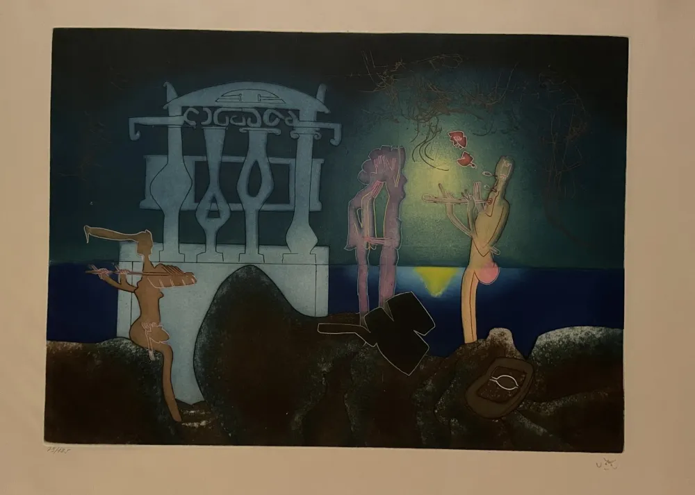 Acquaforte E Acquatinta Matta - 2 AM from L'Arc obscur des heures