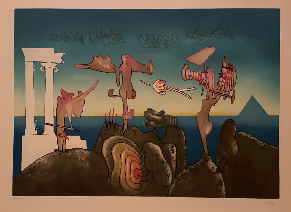 Acquaforte E Acquatinta Matta - 5 PM from L'arc obscur des heures