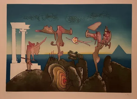 Acquaforte E Acquatinta Matta - 5 PM from L'arc obscur des heures