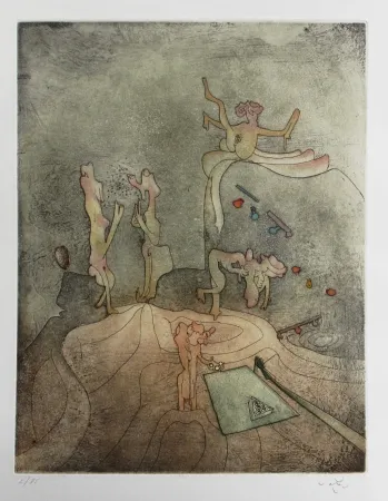 Acquaforte E Acquatinta Matta - Aimera bien qui aimera le dernier