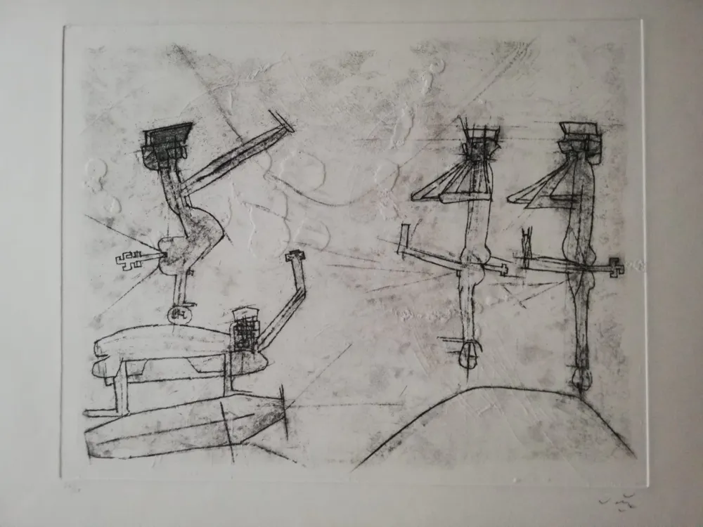 Incisione Matta - Anti Franco