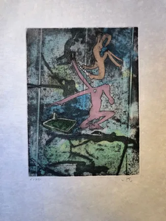 Incisione Matta - Centre Neouds, plate I