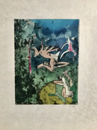 Incisione Matta - Centre Neouds, plate II