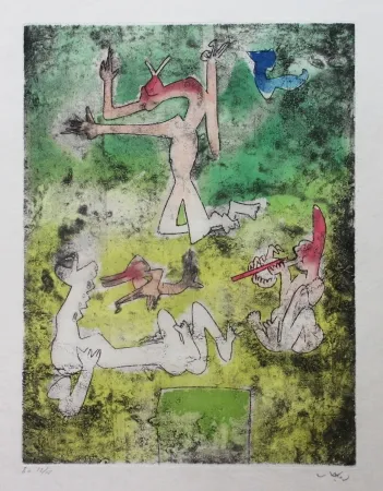 Acquaforte E Acquatinta Matta - Centre noeuds (Planche 10)