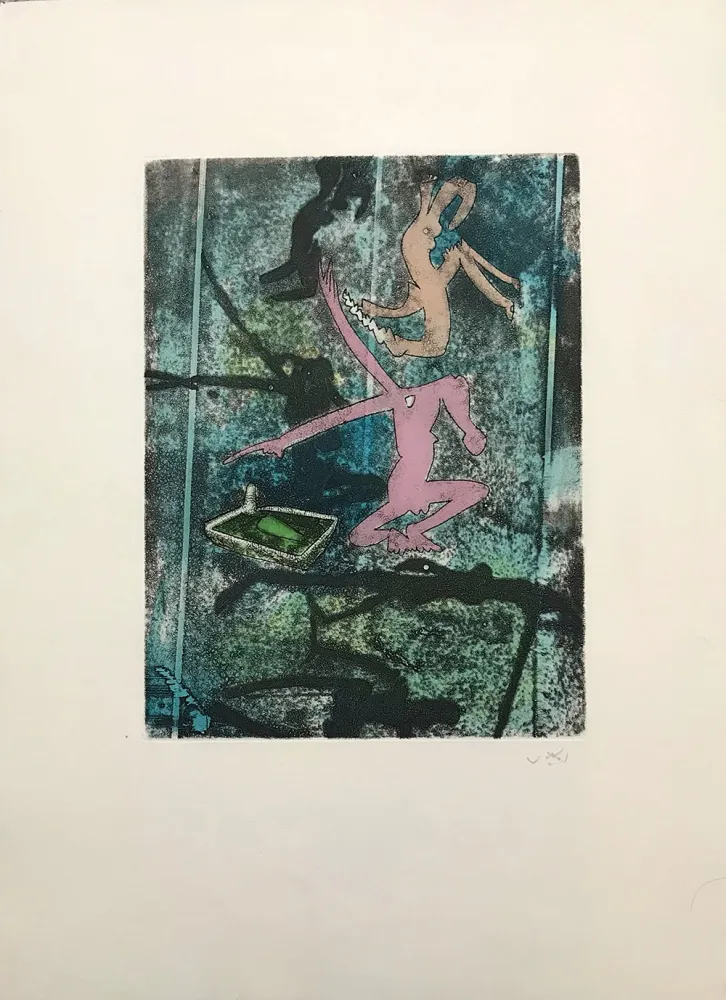 Acquaforte E Acquatinta Matta - Centre Noeuds – Plate 4 