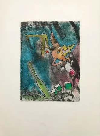 Acquaforte E Acquatinta Matta - Centre Noeuds – Plate 7 