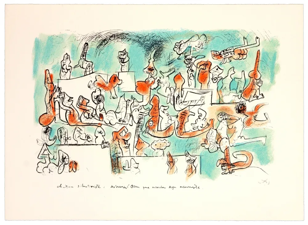 Litografia Matta - Château situationniste