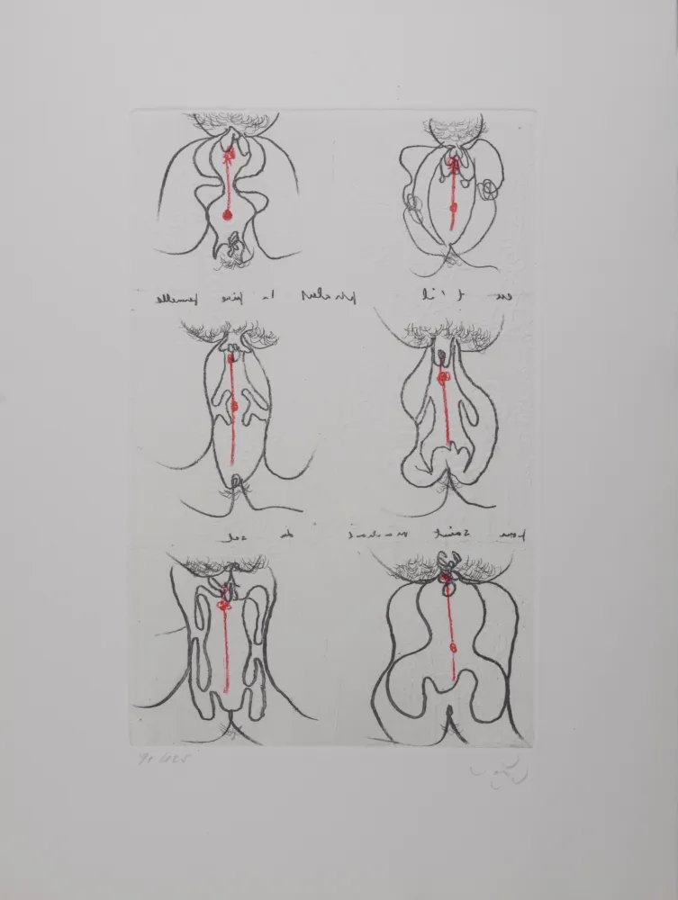 Incisione Matta - Cri Oval, 1971 - Hand-signed