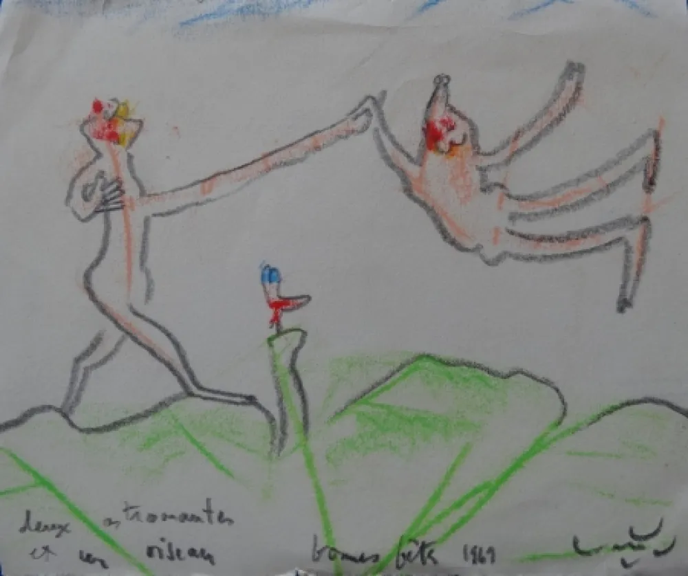 Non Tecnico Matta - Deux astronautes et un oiseau