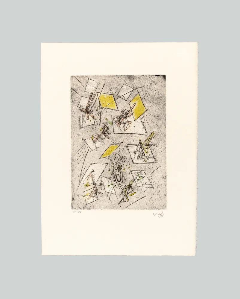 Incisione Matta - Droites libérées