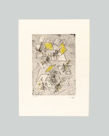 Incisione Matta - Droites libérées