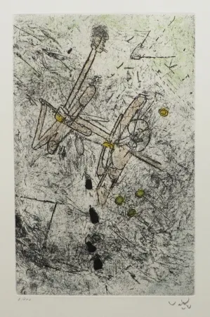 Acquaforte E Acquatinta Matta - Droites libérées (planche2)