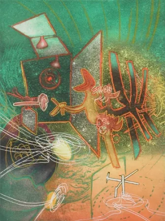 Acquaforte E Acquatinta Matta - Feu, Feu Sur Moi