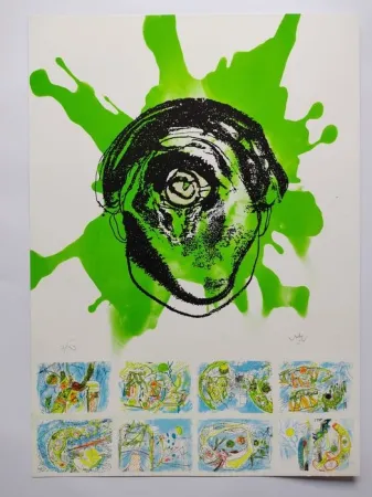 Litografia Matta - Hommage to Federico Garcia Lorca