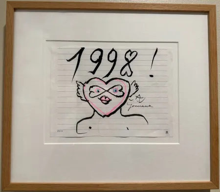 Non Tecnico Matta - Hommage to Germana 1998 Original Drawing