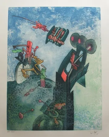 Acquaforte E Acquatinta Matta - Hom'mère - L'eautre (Planche 10)