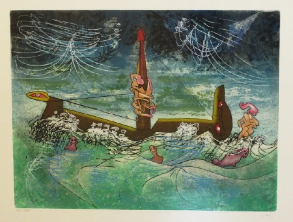 Acquaforte E Acquatinta Matta - Hom'mère - L'eautre (Planche 7)