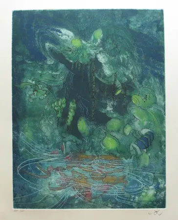 Acquaforte E Acquatinta Matta - Hom'mère - L'Eautre (planche 8)