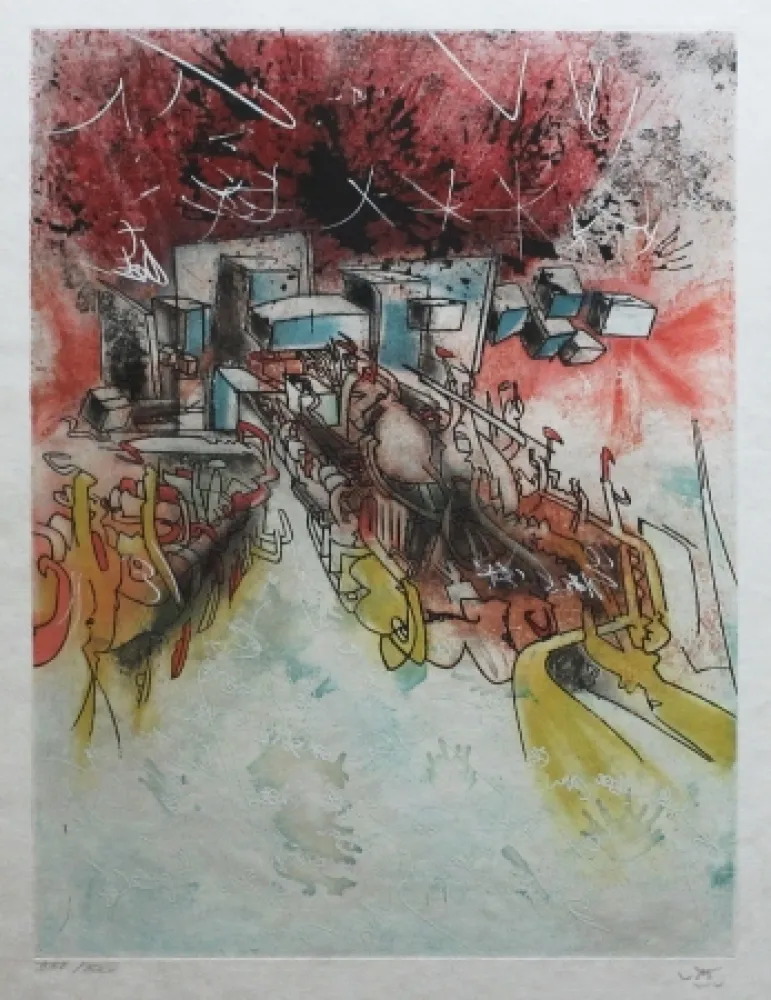 Acquaforte E Acquatinta Matta - Hom'mère - L'ergonaute - Le Palais d'hiver