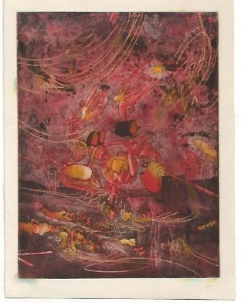 Incisione Matta - Hom'mere V - N'ous -8