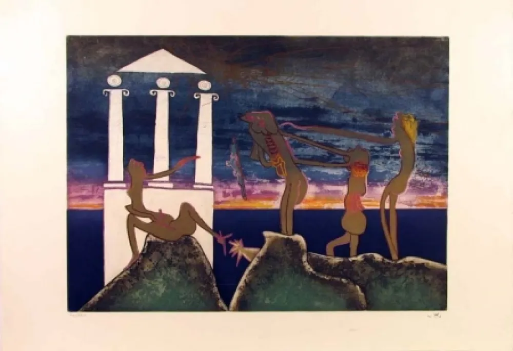 Acquaforte E Acquatinta Matta - Hours of the Day Series, 10pm