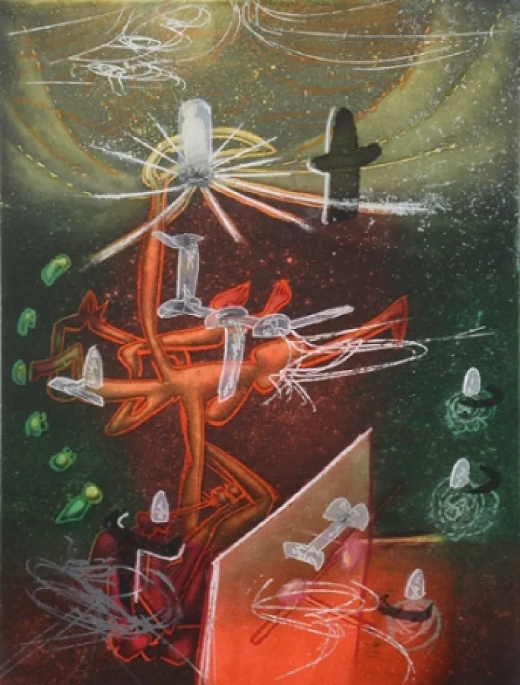 Acquaforte E Acquatinta Matta - Je Fixe des Vertiges