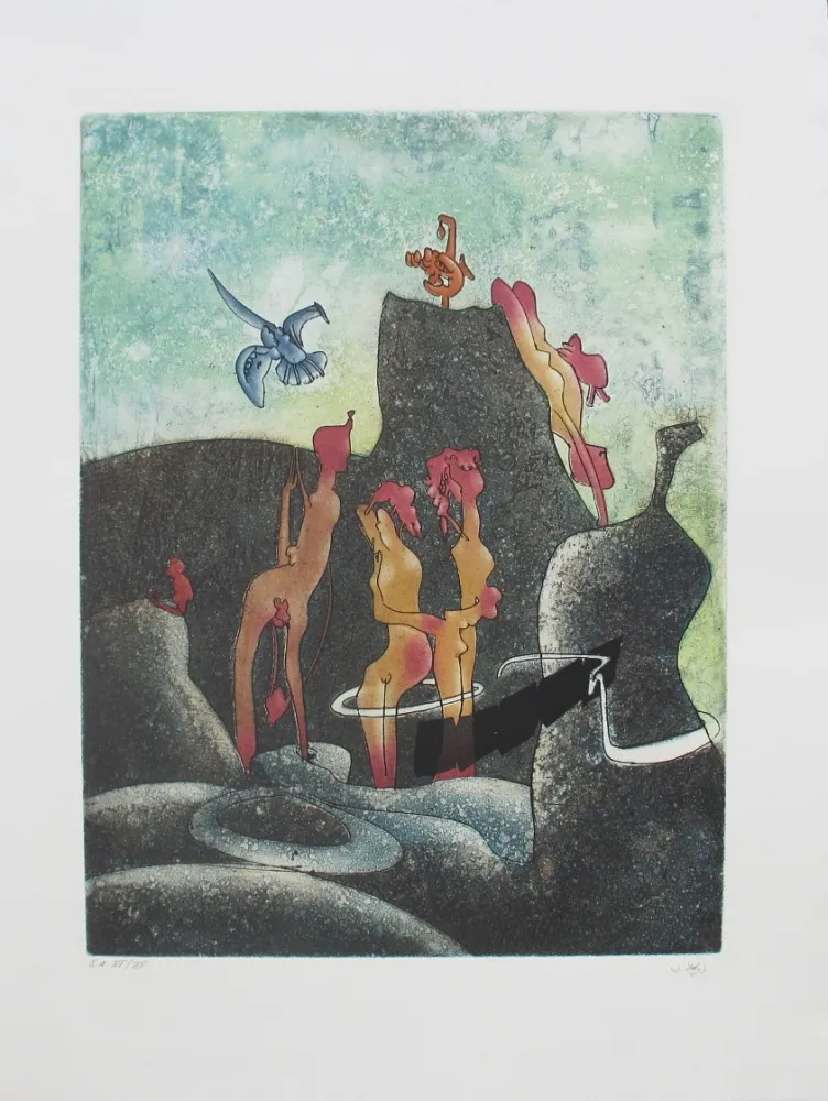 Acquaforte E Acquatinta Matta - La Danse de la mort 3