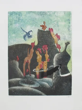 Acquaforte E Acquatinta Matta - La Danse de la mort 3