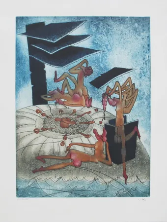 Acquaforte E Acquatinta Matta - La Danse de la mort 6