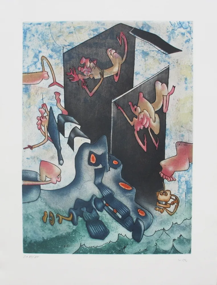 Acquaforte E Acquatinta Matta - La Danse de la mort 7