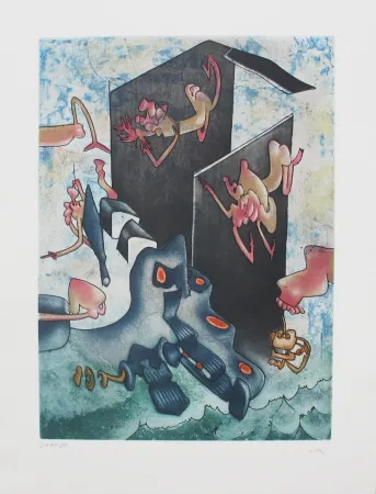 Acquaforte E Acquatinta Matta - La Danse de la mort 7