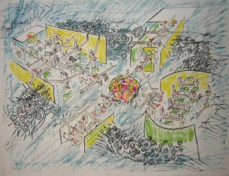 Litografia Matta - La température de la tête