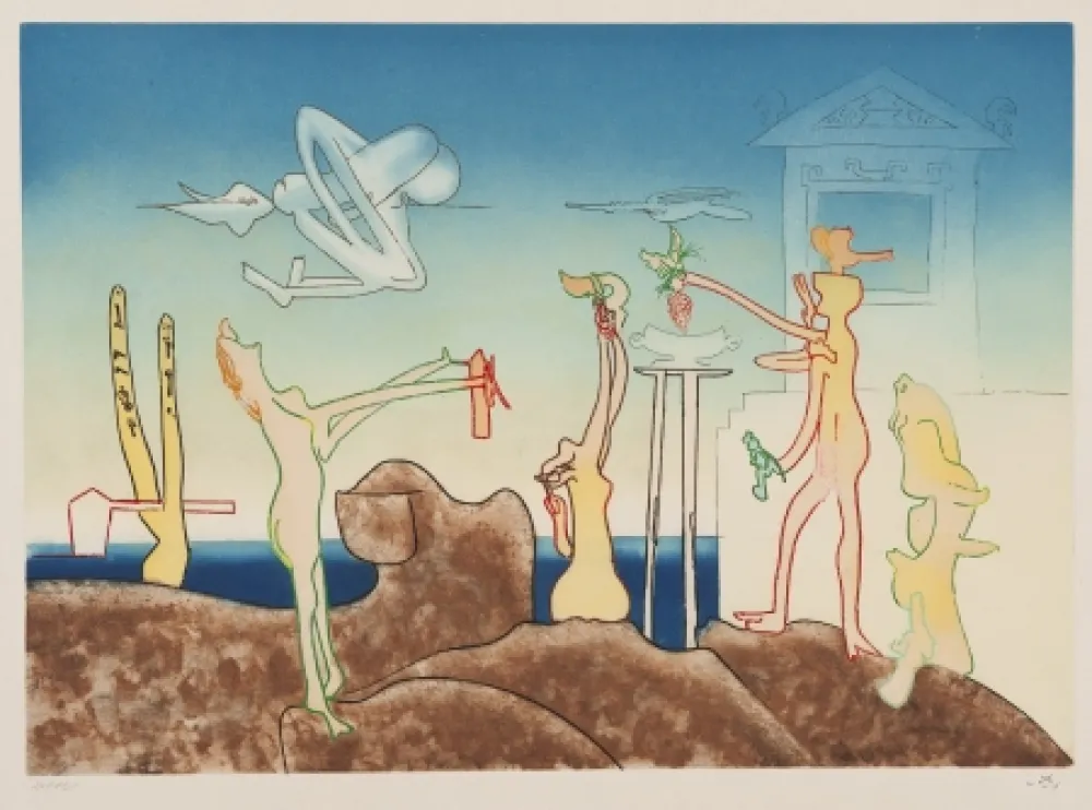 Acquatinta Matta - L'Arc obscur des heures