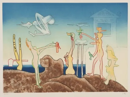 Acquatinta Matta - L'Arc obscur des heures