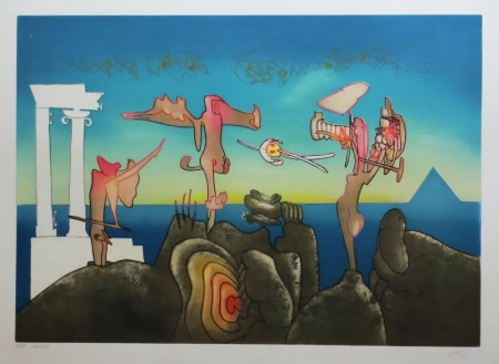 Acquaforte E Acquatinta Matta - L'arc obscur des heures